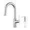 Kibi Fusion Single Handle Pull Down Kitchen & Bar Sink Faucet with Soap Dispenser - Chrome C-KKF2017CH-KSD100CH - alternate 1